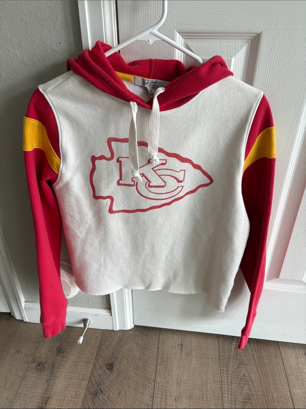 Chiefs Junk Food Clothing Red, White & Yellow Pullover Hoodie